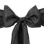 5 Pack Polyester Chair Sashes Black - Subtle Elegance for Special Occasions 6"x108"