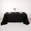 Taffeta 90"x132" Rectangle Tablecloth Black - Seamless Accordion Crinkle Design for Sophisticated Gatherings