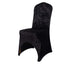 Crushed Velvet Spandex Banquet Chair Cover Fitted Slipcover Black - Stretch 190GSM Slipcover with Foot Pockets