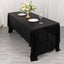 Sequin Dots Polyester 60"x126" Rectangle Tablecloth Shimmering Black - Wrinkle Free & Sparkling Table Cover