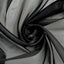18ft Black Sheer Organza Wedding Arch Drapery Fabric, Window Scarf Valance