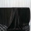 Satin Rectangular 90"x156" Tablecloth Black - Seamless Stylish Table Cover for Wedding & Event Decoration