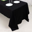 100% Cotton 60"x126" Rectangle Tablecloth Black Linen - Sophisticated, Soft & Breathable Table Cover