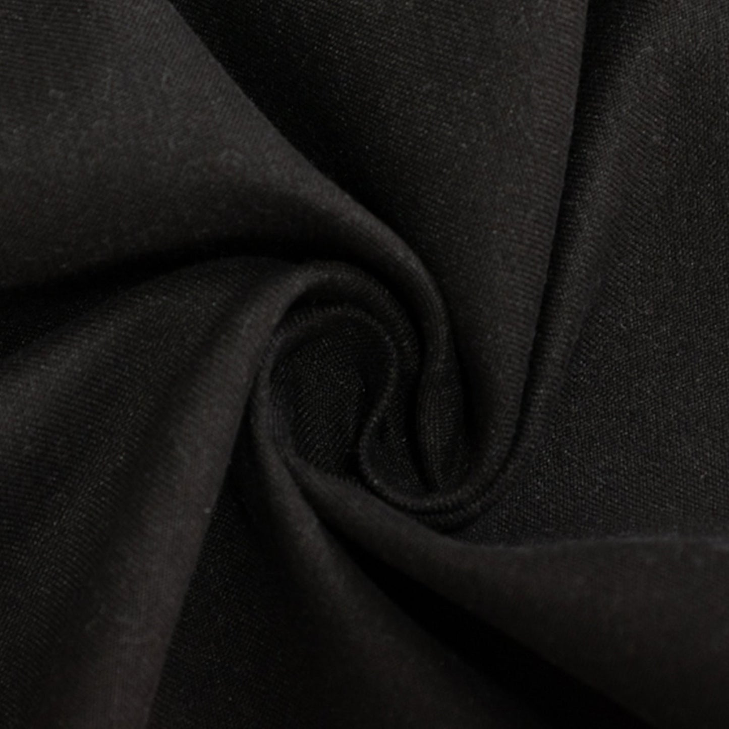 Cotton Blend 90" Round Tablecloth Black - Wrinkle-Resistant Table Cover