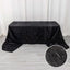 Polyester 90"x156" Rectangle Tablecloth Black Metallic Fringe Shag Tinsel Table Cover
