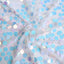 54"x4 Yards Iridescent Blue Big Payette Sequin Fabric Roll, Mesh Sequin DIY Craft Fabric Bolt