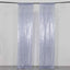 2 Pack Dusty Blue Sequin Event Curtain Drapes with Rod Pockets, Seamless Backdrop Event Panels - 8ftx2ft