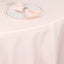 Premium Polyester 108" Round Tablecloth Blush - Wrinkle-Resistant 220GSM Table Cover