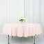 Polyester 90" Round Tablecloth Blush - Stain & Wrinkle-Resistant Table Cover