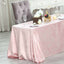 Premium Velvet 90"x132" Rectangle Tablecloth Blush - Reusable Soft & Seamless Table Cover