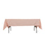 Lamour Satin 60"x102" Rectangle Tablecloth Blush - Durable & Silky Soft Feel Table Cover
