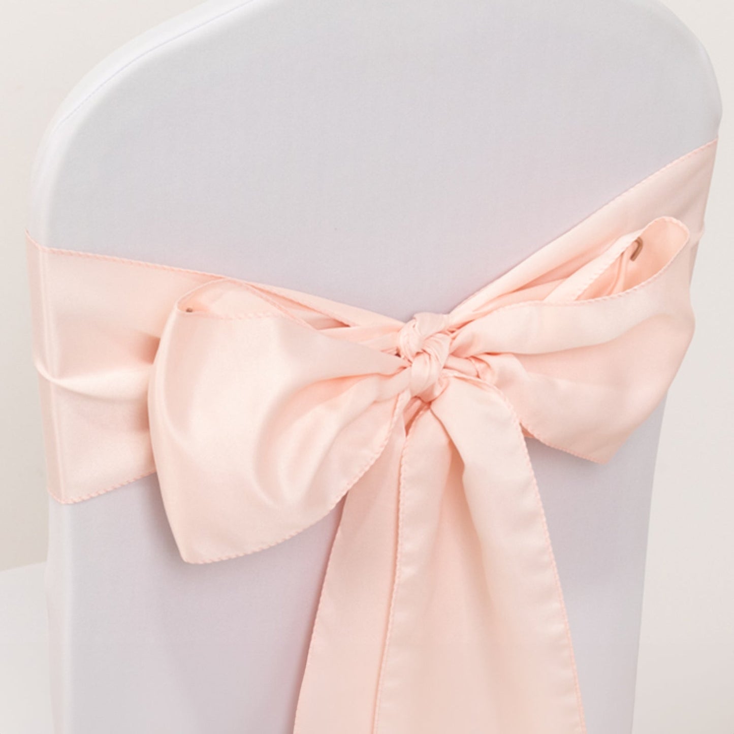 5 Pack Lamour Satin 6"x106" Chair Sashes Blush - Stylish Reusable Decorative Bows