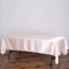 Satin Rectangular 60"x102" Tablecloth Blush - Smooth and Lustrous Table Cover
