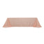 Lamour Satin 90"x156" Rectangle Tablecloth Blush - Luxurious, Soft Seamless Table Cover