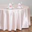 Satin 108" Round Tablecloth Blush - Smooth and Lustrous Table Cover