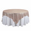 Sequin 90"x90" Table Overlay Square Tablecloth Blush - Sparkly Table Cover