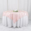 Taffeta 72"x72" Table Overlay Square Tablecloth Blush - Accordion Crinkle Table Cover