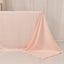 Lamour Satin 90"x132" Rectangle Tablecloth Blush - Soft & Silk-Like Seamless Table Cover