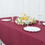 Premium Polyester 60"x102" Rectangle Tablecloth Burgundy - Durable 220GSM Wrinkle-Resistant Table Cover