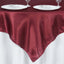 Satin 60"x60" Table Overlay Square Tablecloth Burgundy - Smooth Silky Touch Table Cover