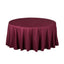 Polyester 108" Round Tablecloth Burgundy - Wrinkle-Resistant Table Cover