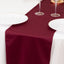 Scuba Polyester 12"x108" Table Runner Burgundy - Wrinkle-Free Table Linen