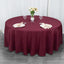 Premium Polyester 108" Round Tablecloth Burgundy - Wrinkle-Resistant 220GSM Table Cover