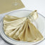 5 Pack Satin 20"x20" Napkins Champagne - Luxurious Shine & Smooth Dinner Napkins
