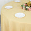Premium Polyester 108" Round Tablecloth Champagne - Wrinkle-Resistant 220GSM Table Cover