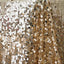 Sequin 90"x156" Rectangle Tablecloth Champagne - Seamless Big Payette Table Cover