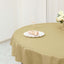 Polyester 70" Round Tablecloth Champagne - Durable & Wrinkle-Resistant Table Cover