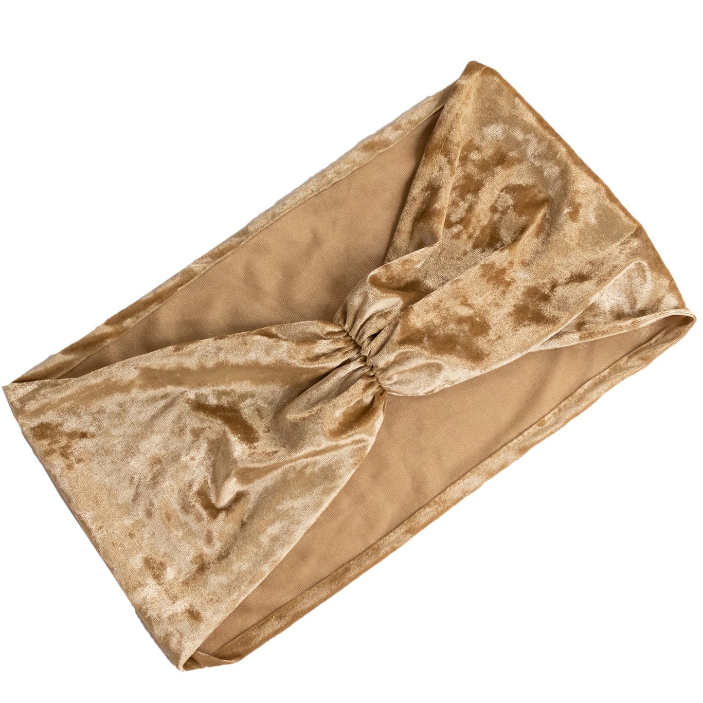 5 Pack Crushed Velvet Chair Bands Champagne Wide Ruffle Style - Textured Chair Sashes for Stunning Event Decor - 8"x15"