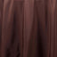 Polyester 120" Round Tablecloth Chocolate - Seamless Wrinkle-Resistant Table Cover