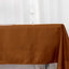 Polyester 60"x102" Rectangle Tablecloth Cinnamon Brown - Durable and Stylish Table Cover