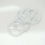 20 Pack Diamond Round Chair Sash Band Buckle Pins Silver - Timeless Rhinestone Napkin Rings 2.5"