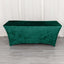 Crushed Velvet Fitted Rectangular 6ft Table Cover Hunter Emerald Green - Wrinkle-Free Stretchy Tablecloth