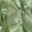 Taffeta 14ft Table Skirt Sage Green - Cascading Curly Willow Style Table Cover