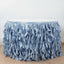 Taffeta 17ft Table Skirt Dusty Blue - Cascading Curly Willow Style Table Cover