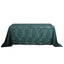 Sequin 90"x132" Rectangle Tablecloth Hunter Emerald Green - Seamless Diamond Table Cover