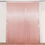 8ftx10ft Dusty Rose Satin Event Curtain Drapes, Backdrop Event Panel