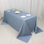 Scuba Rectangular 90"x132" Tablecloth Dusty Blue - Wrinkle Free, Stain Resistant & Seamless Table Cover