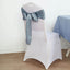 5 Pack Satin Chair Sashes Dusty Blue - Durable Chair Bows with Shiny Finish 6"x106"