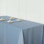 Polyester 90"x156" Rectangle Tablecloth Dusty Blue - Seamless Wrinkle-Resistant Table Cover