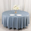 Scuba Round 108" Tablecloth Dusty Blue - Wrinkle Free & Stain Resistant Table Cover