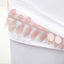 Taffeta Ribbon Sash with 4" Leaf Petal Design Dusty Rose 50ft - Sophisticated Artificial Fabric Garland