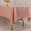 Lamour Satin 60"x102" Rectangle Tablecloth Dusty Rose - Durable & Silky Soft Feel Table Cover