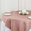 Taffeta 72"x72" Table Overlay Square Tablecloth Dusty Rose - Accordion Crinkle Table Cover
