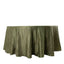 Taffeta 120" Round Tablecloth Dusty Sage Green - Seamless Accordion Crinkle Table Cover