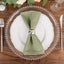 5 Pack Premium Polyester 20"x20" Napkins Dusty Sage Green - Wrinkle-Resistant & Durable Dinner Napkins
