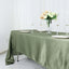Satin Rectangular 60"x126" Tablecloth Dusty Sage Green - Smooth and Lustrous Table Cover